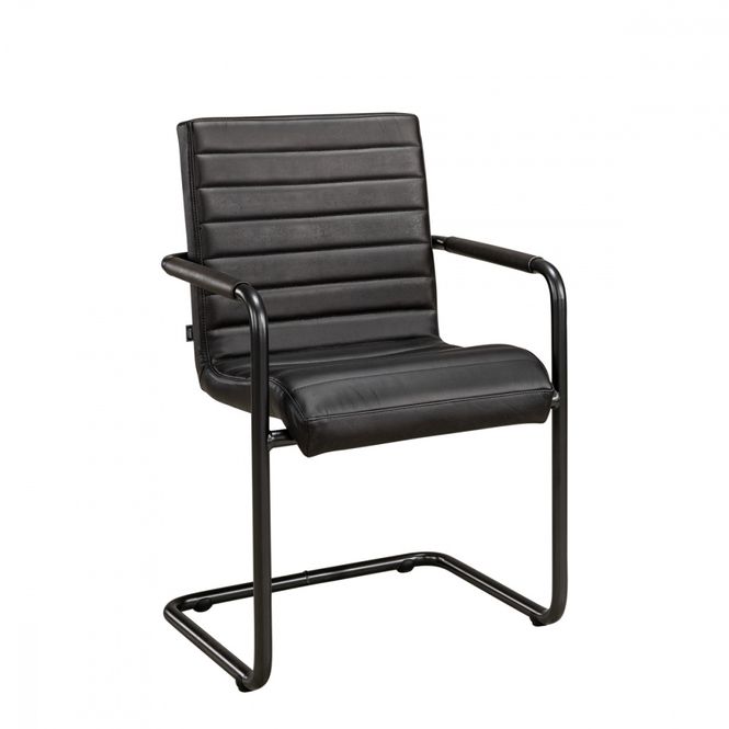 Hovedbilde SABINA Dining armchair Matt black taupe