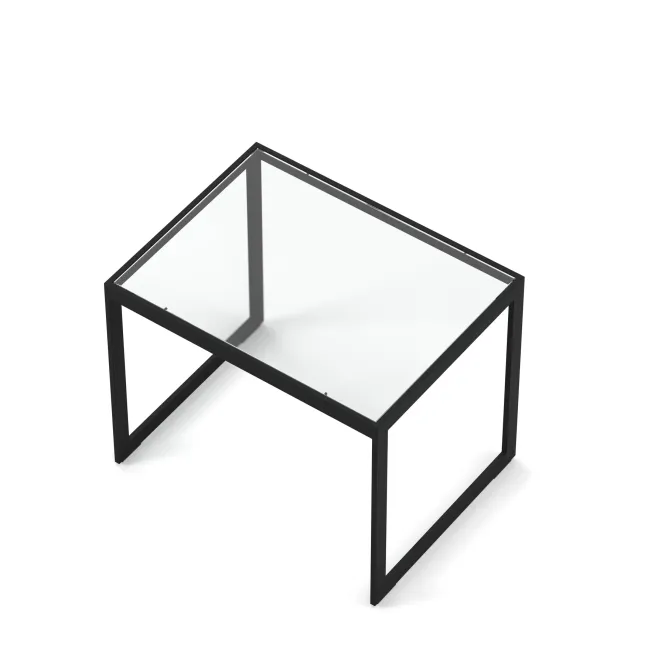 Hovedbilde Square 2000 Lampebord m/ glasstopp sort ...