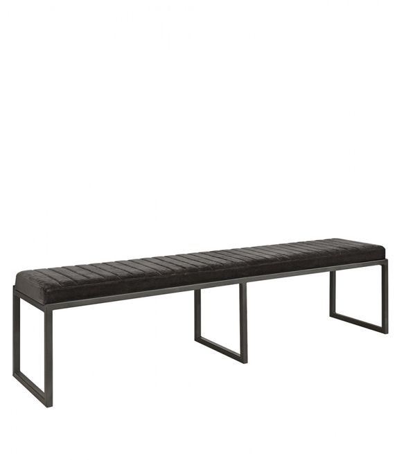 Hovedbilde SABINA benk  i skinn 180x46x40d 
