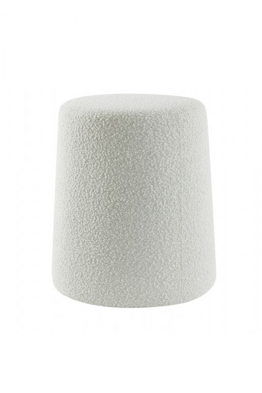 Puff  Ø59x38 cm LAURYN bouclé cream