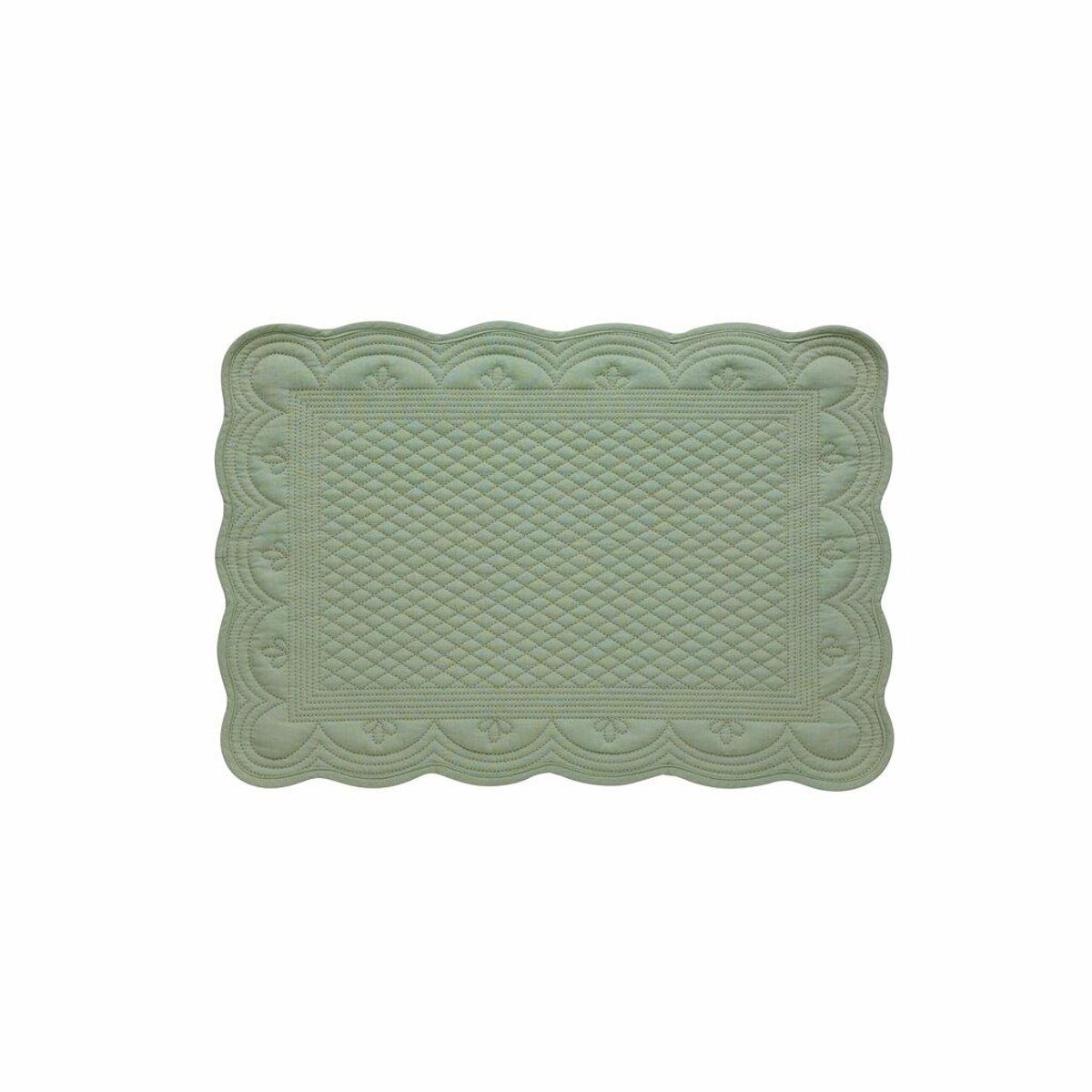 Estrid placemat 48.5x33.5 cm. sage green 