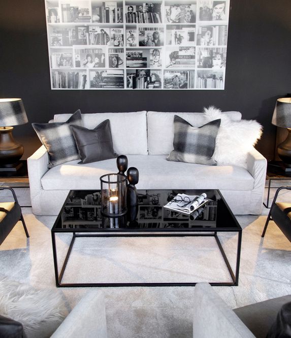 Hovedbilde REEVES Coffee table smoke grey glass 06-88129 ...