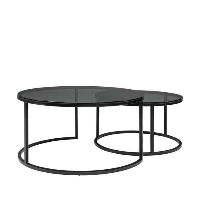 Hovedbilde REEVES Coffee table Black glass 06-88029 ...