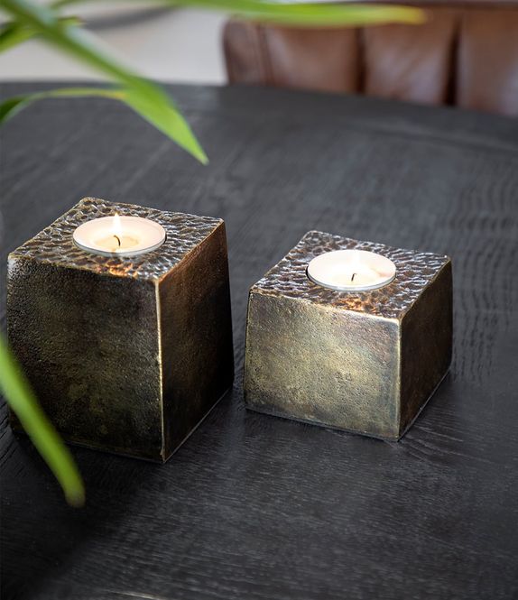 Hovedbilde TEALIGHT 06-28249 Antique brass. Aluminium.