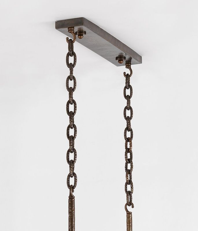St. Vivienne Leaf Chandelier Code: CL0141.BZ bronze