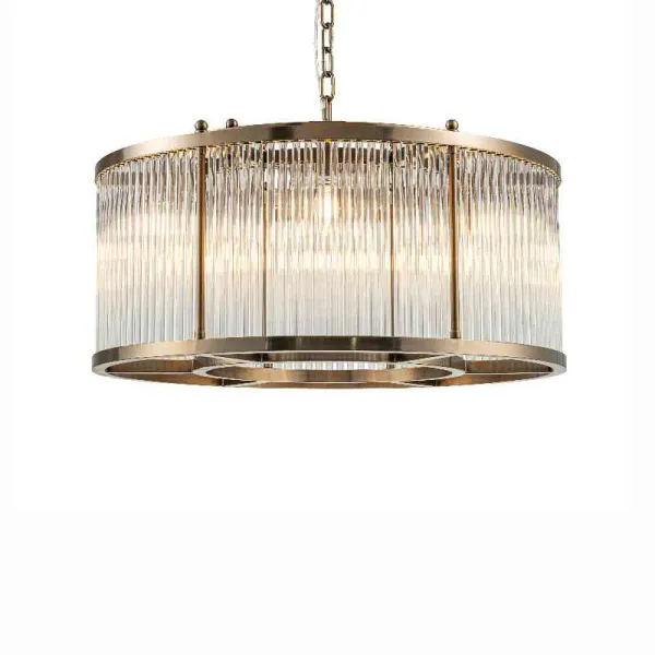 Hovedbilde Taklampe Clinton D70 x H30CM Bronze clear glass ...