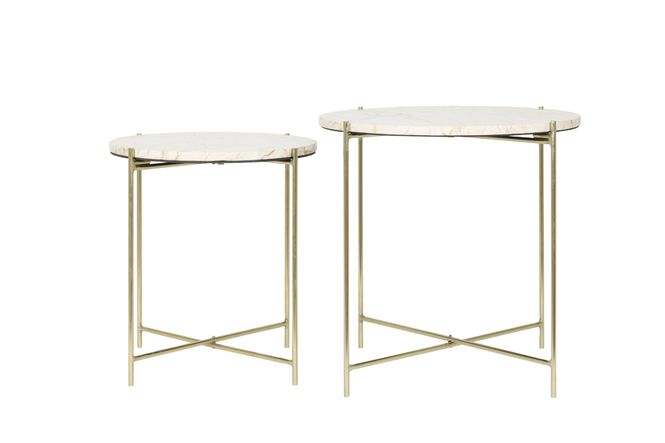 Hovedbilde Sidebord BESOT marble brown-gold