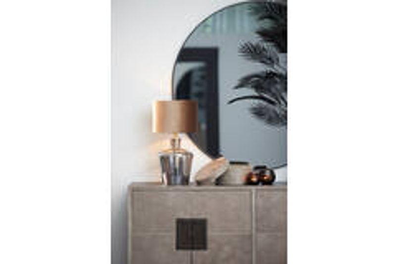 Mirror Ø116 cm ESPEJO smoked glass+black 7313627