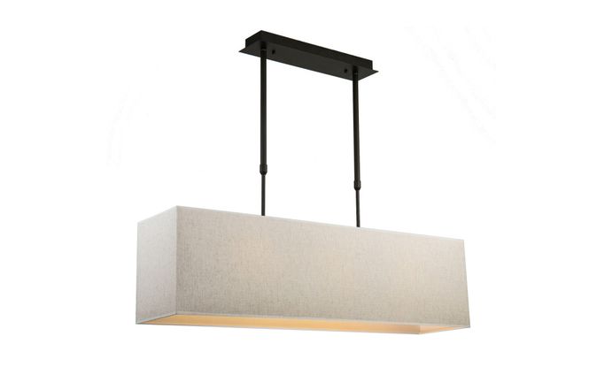 Hovedbilde  Taklampe Aruba B110cm Firkant sort Sand lin ...