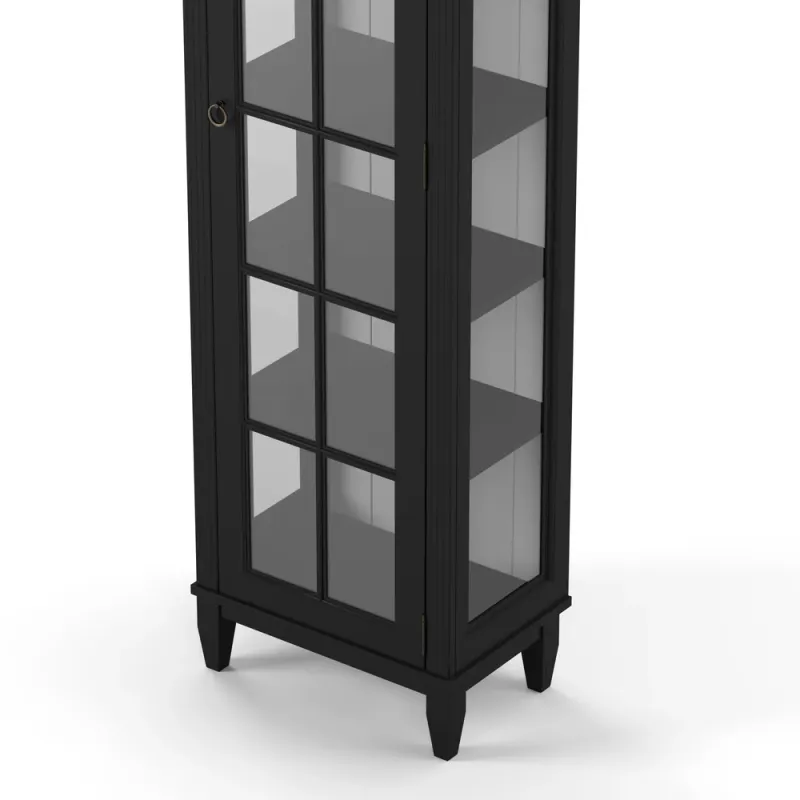 Stockholm Black  Vitrinskap glassider 533BG